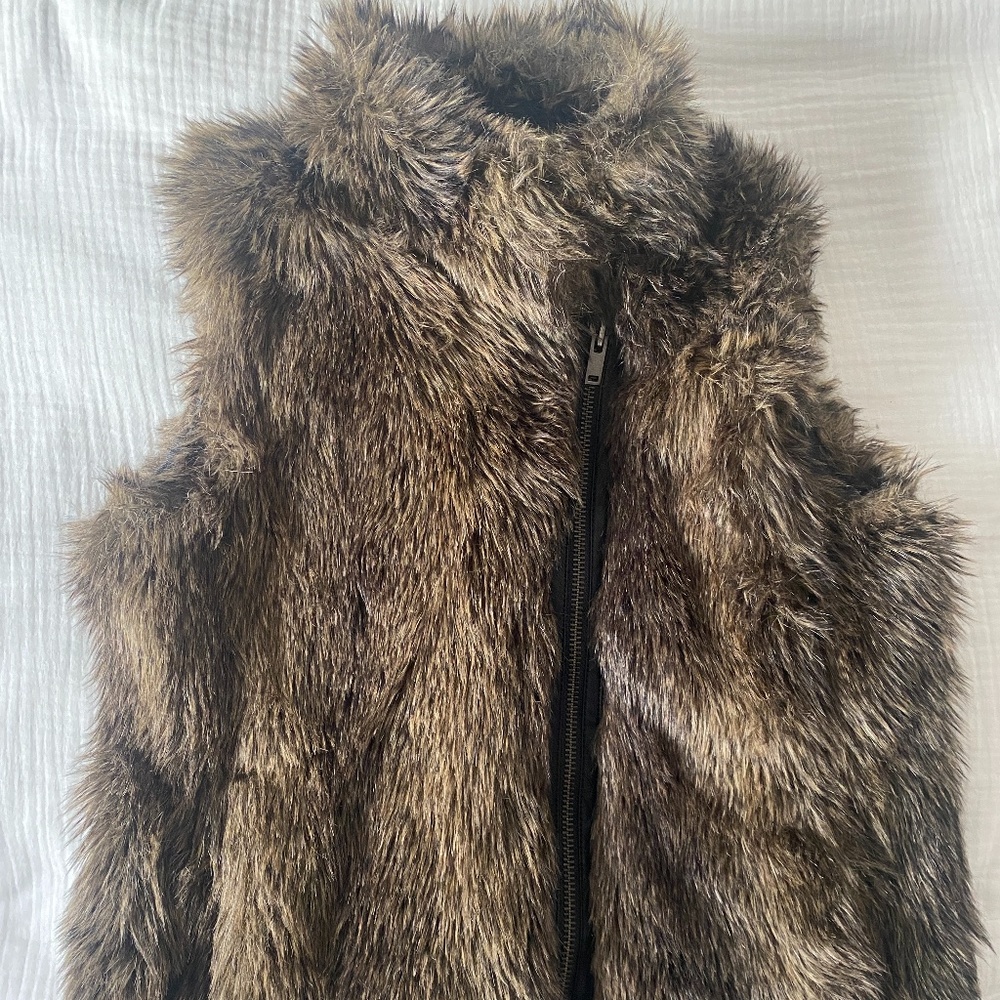 Faux fur jacket Banana Republic M